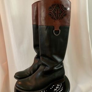 Frye Melissa Logo riding boots